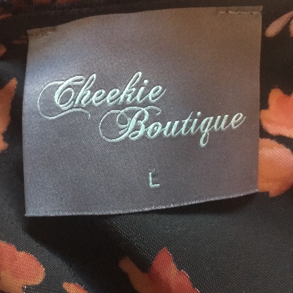 Floral Velvet Burnished Ruffle Open Back Dress - Picture 7 of 8